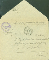 Guerre 14 Prisonnier Allemand FM CAD Saint St Quentin Fallavier Isère 24 1 17 Cachet Chef De Détachement F Durand - Oorlog 1914-18