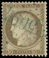BUREAUX FRANCAIS A L'ETRANGER - N°56 Obl. GC Bleu 5094 De RHODES, TB - 1849-1876: Période Classique