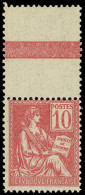 ** EMISSIONS DU XXe SIECLE - 112   Mouchon, 10c. Rose, Bdf, TB - Unused Stamps