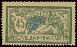 ** EMISSIONS DU XXe SIECLE - 143d  Merson, 45c. Vert Noir Et Bleu, Papier GC, TB - Unused Stamps