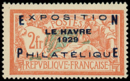 ** EMISSIONS DU XXe SIECLE - 257A  Expo Le Havre, 2f. Orange Et Vert-bleu, TB - Unused Stamps