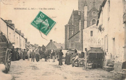 Herbignac * Une Rue Animée * Jour De Marché * Enfants Villageois - Herbignac