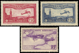** POSTE AERIENNE - 5/7 Vue De Marseille Et Louis Blériot, TB - 1927-1959 Mint/hinged