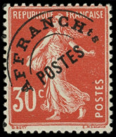 ** PREOBLITERES - 58  Semeuse Camée, 30c. Rouge, TB - 1893-1947