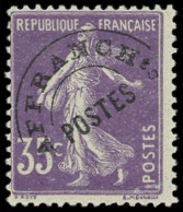 * PREOBLITERES - 62  Semeuse Camée, 35c. Violet, T I, Ch. Lég., TB - 1893-1947