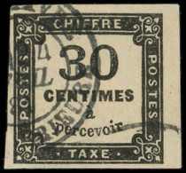 TAXE - 6   30c. Noir, Obl., TB - 1859-1959 Oblitérés