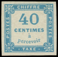** TAXE - 7   40c. Bleu, TTB, C - 1859-1959 Mint/hinged