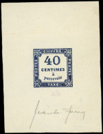 (*) TAXE - 7   40c. Bleu Noir, FAUX Sperati, TTB - 1859-1959 Neufs