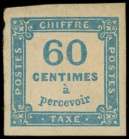 * TAXE - 9   60c. Bleu, TB - 1859-1959 Nuovi