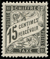 * TAXE - 16  15c. Noir, TB - 1859-1959 Neufs