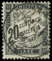 TAXE - 17  20c. Noir, Obl. Càd, TB - 1859-1959 Used