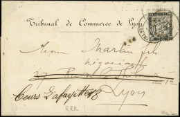 Let TAXE - 18  30c. Noir, Obl. Càd LYON 24/6/81 S. Convocation Du Tribunal, Utilisation PRECOCE De Ce T., 1ère Date Conn - 1859-1959 Lettres & Documents