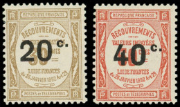 ** TAXE - 49/50 Recouvrements Surchargés, TB - 1859-1959.. Ungebraucht