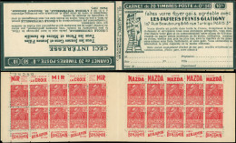 CARNETS (N° Yvert) - 272-C11   Fachi, 50c. Rouge, N°272b, T II, S. 230, GLATIGNY, Inf. Adh. Sinon TB - Autres & Non Classés