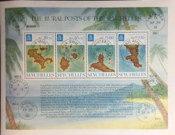 Seychelles 1976 Rural Posts Maps Minisheet MNH - Seychelles (...-1976)