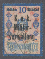 AUSTRIA Galicia Poland Ukraine Hungary KUK K.u.k Occupation Revenue Tax 1915 1917 BOSNIA 10H Overprint Militärverwaltung - Fiscales