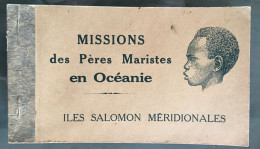 OCÉANIE - Salomon. Carnet Des Missions Des Pères Maristes En Océanie. - Iles Salomon Méridionales - Carnet De 12 CPA - Salomoninseln