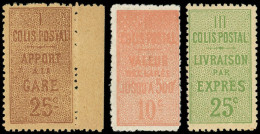 ** COLIS POSTAUX  (N° Et Cote Maury) - 6/8, La Série Dentelée 11, TB, Yvert N°6/8 - Nuovi