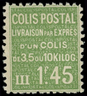 ** COLIS POSTAUX  (N° Et Cote Maury) - 95   1f45 Vert, TTB, Yvert N°99 - Mint/Hinged