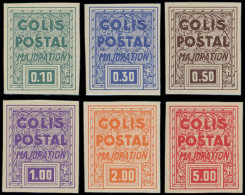 ** COLIS POSTAUX  (N° Et Cote Maury) - 165A/F : La Série Majoration NON DENTELEE, TB, C, Yvert N°186M/R - Ungebraucht