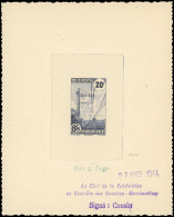 COLIS POSTAUX  (N° Et Cote Maury) - 209A  20f. Bleu, NON EMIS, épreuve D'artiste, Bon à Tirer Signé Cousin, TB, Yvert N° - Gebraucht