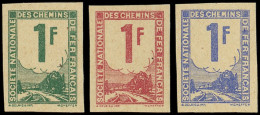 (*) COLIS POSTAUX  (N° Et Cote Maury) - Timbres Pour Petits Colis 32af : 1f. Violet, Vert Et Carmin, 3 Couleurs Non Adop - Autres & Non Classés