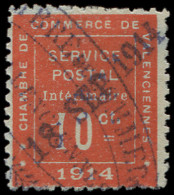 Spécialités Diverses - GUERRE VALENCIENNES 1 : 10c. Vermillon, Obl., TB - War Stamps