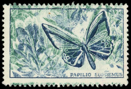 (*) Spécialités Diverses - VIGNETTES PS 10 : Papilio Supremus, Bleu Et Vert, Vert Décalé, TB - Sonstige & Ohne Zuordnung