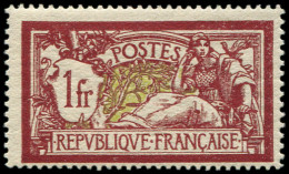 ** VARIETES - 121   Merson, 1f. Aubergine Foncé Et Olive, TB - Unused Stamps