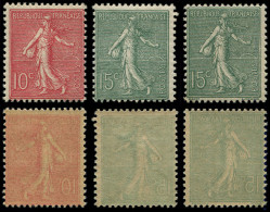 ** VARIETES - 129 Et 130 (2 Types), Impr. RECTO-VERSO, TB - Neufs