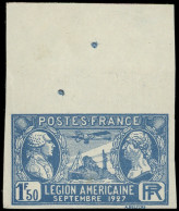 ** NON DENTELES - 245a  Légion Américaine, 1f.50 Outremer, Bdf, TB - Unclassified