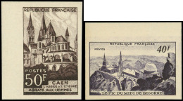 ** NON DENTELES - 916/17 Pic Du Midi Et Caen, Bdf, TB - Non Classificati