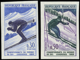 ** NON DENTELES - 1326/27 Championnats De Ski 1962, TB - Non Classés