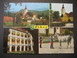 Österreich- Piber, Ansichtskarte Lipizzanergestüt, Verlag: Hruby - Köflach