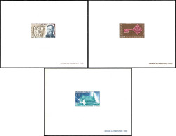 EPREUVES DE LUXE - 1519, 1557, 1600 Expo De Montréal, Europa 1968 Et Albert Thomas, 3 épreuves, TB - Luxury Proofs