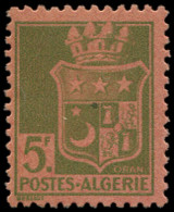 ** ALGERIE 183 : 5f., Essai De Couleur Dentelé Sur Papier Rose, TB - Andere & Zonder Classificatie