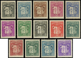 * ANDORRE 47/60 : Série Armoiries, TB - Unused Stamps