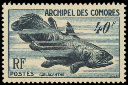 * COMORES 13 : 40f. Bleu Vert, Coelacanthe, TB - Altri & Non Classificati