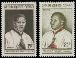 ** CONGO 136A/B : Fulbert YOULOU, La Paire, 15f Et 85f, TB - Other & Unclassified