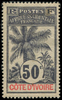 * COTE D'IVOIRE 31 : 50c. Violet, Palmier, TB - Other & Unclassified