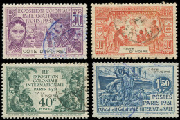 COTE D'IVOIRE 84/87 : Exposition De Paris 1931, Oblitérée, TB - Autres & Non Classés