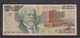 MEXICO - 1989 2000 Pesos Circulated Banknote - Mexique