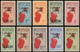 ** MADAGASCAR PA 45/54 : La Série FRANCE LIBRE, Rouss., TB - Autres & Non Classés