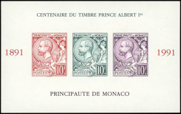 ** MONACO BF 53a : Prince Albert, NON DENTELE, TB - Blocks & Sheetlets