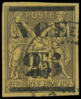 NOUVELLE CALEDONIE 4 :  25 Sur 35c. Violet Sur Jaune, Oblitéré, TB. Br - Used Stamps
