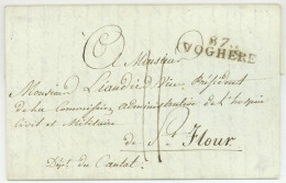 87 VOGHERE Voghera Saint-Flour Cantal 1813 Casteggio - 1792-1815: Dipartimenti Conquistati