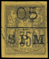 SAINT PIERRE ET MIQUELON 9 : 05 Sur 35c. Violet-noir Sur Orange, Obl., TB. S - Used Stamps