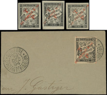 SAINT PIERRE ET MIQUELON 51/53 : 10c., 20c., 30c. * Et 40c. Obl. Sur Fragt, TB - Used Stamps