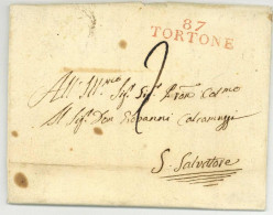 Monleale 87 TORTONE Pour San Salvatore 1808 - 1792-1815: Conquered Departments