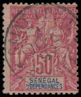 SENEGAL 18 : 50c. Rose, Type Groupe, Oblitéré, TB - Autres & Non Classés